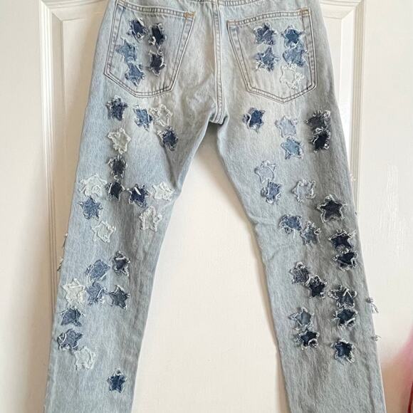 MNML MEN'S Star Design RARE FIND DENIM JEANS Size 29 - Picture 2 of 9